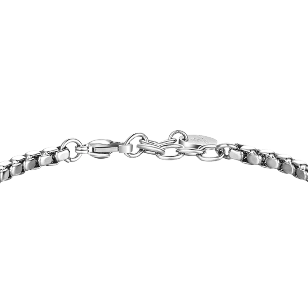 PULSERA DE ACERO PARA HOMBRE PLACA CON ELEMENTO IP NEGRO - Imagen 5