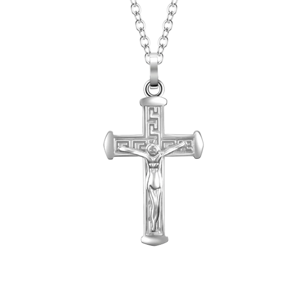 CADENA DE ACERO PARA HOMBRE CON CRUCIFIJO - Imagen 4
