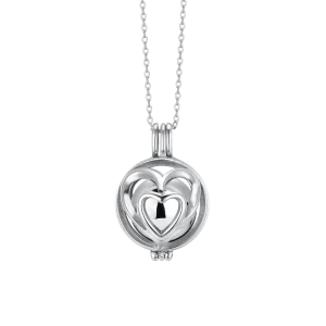 COLLAR DE LLAMADA ÁNGEL CON COLGANTE CORAZONES