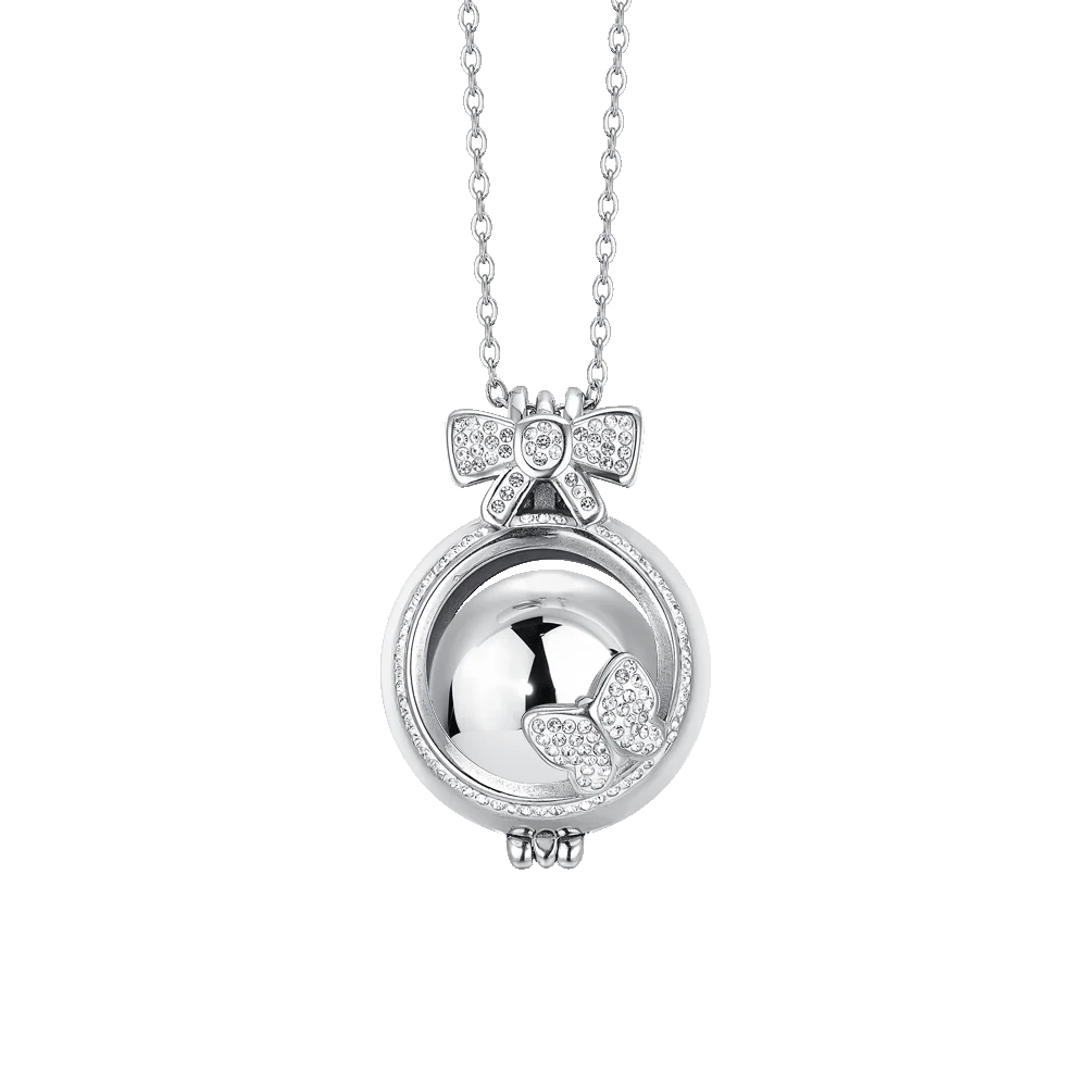 COLLAR DE LLAMADA ÁNGEL CON COLGANTE LAZO