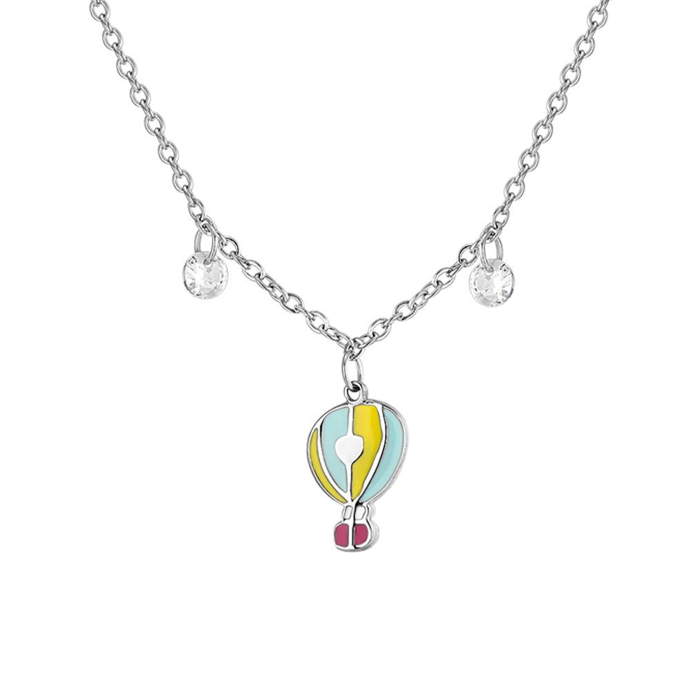 CADENA DE ACERO PARA NIÑA CON GLOBO AEROSTÁTICO - Imagen 2